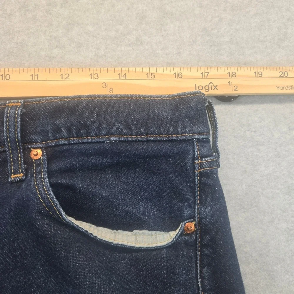 Levis 512 Slim Taper Jeans Mens 34x34 Dark Wash Indigo Denim Pants